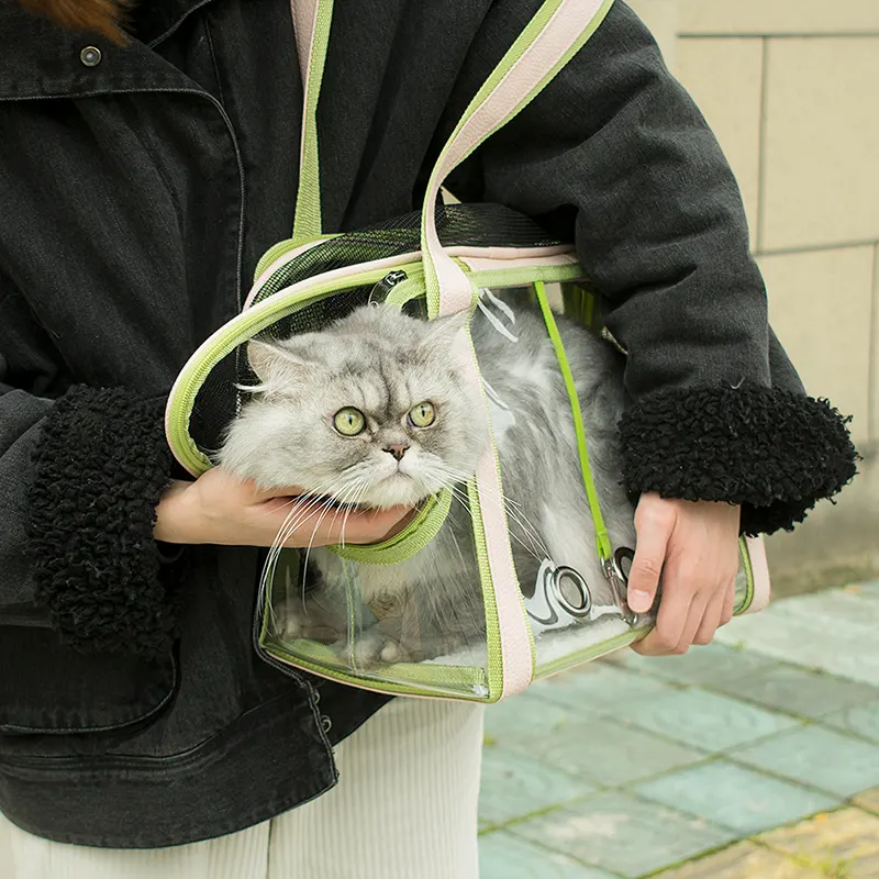 Windowed Shoulder Pet Carrier Bag