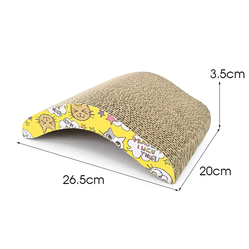 Arch-Shaped Cat Scratcher Pad
