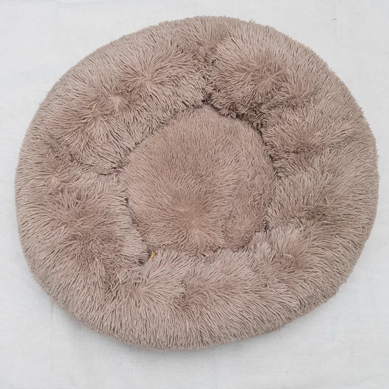 Cama redonda acolchoada para animais de estimação