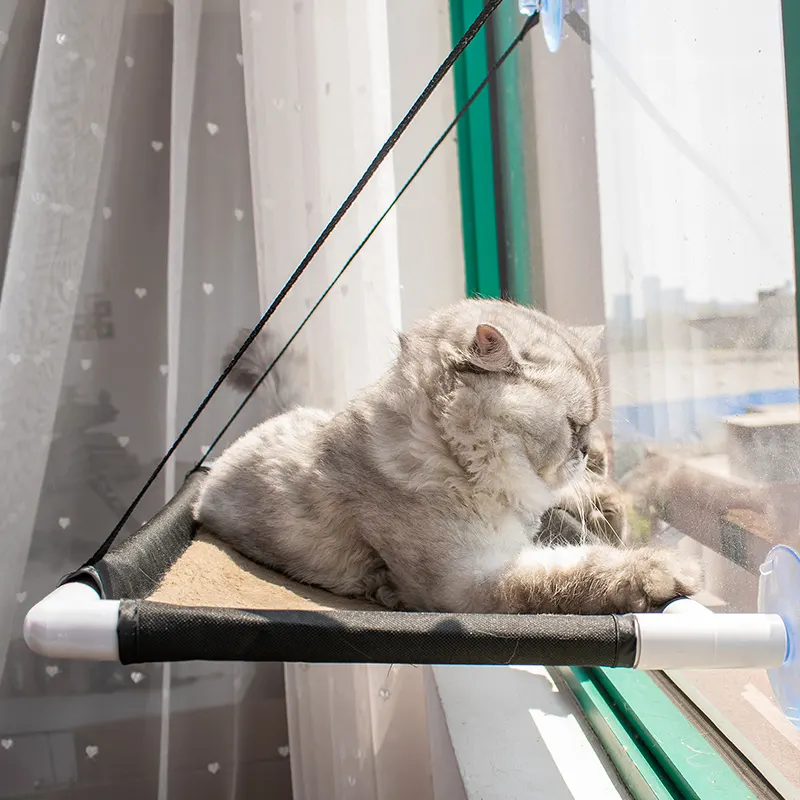 Cama suspensa para animais de estimação estilo ventosa